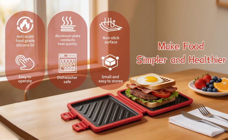 Mikrohullámú grilltálca használata (valós sütési idővel)