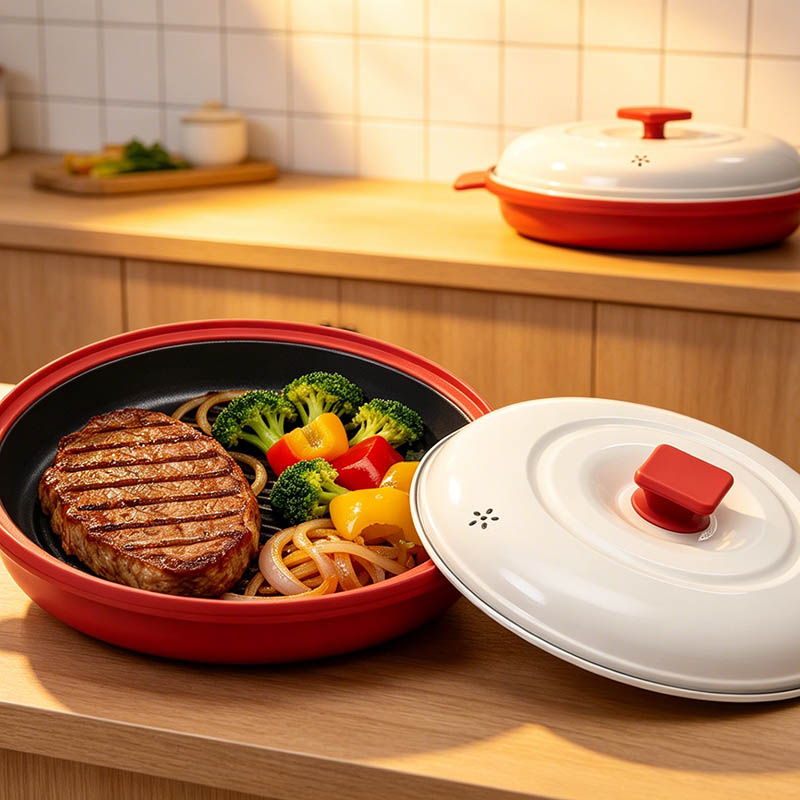 Élelmiszeripari Mikrohullámú Multi Cook Grill Pot