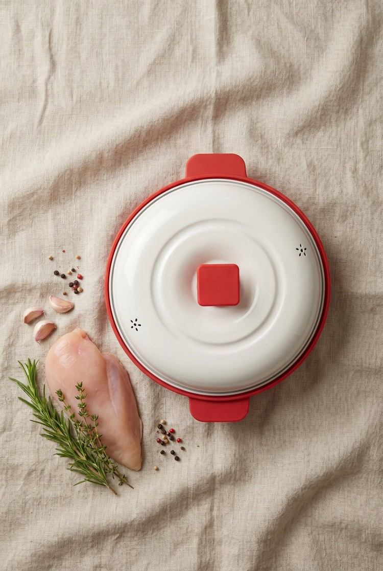 Multi-Functional Microwave Cooking Griddle with Breathable Ceramic Lid - Product view 2