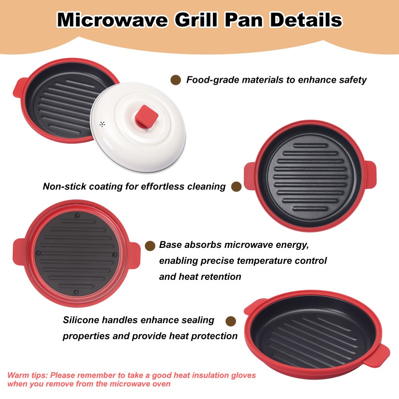 HeMaSe Microwave Grill Multi-Pot Cooking Demonstration - Grilled Steak with Vegetables, Juicy and Evenly Cooked