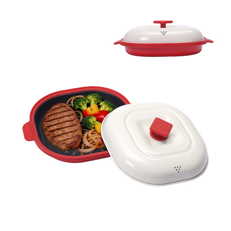 Nagy kapacitású mikrohullámú grill többedényes